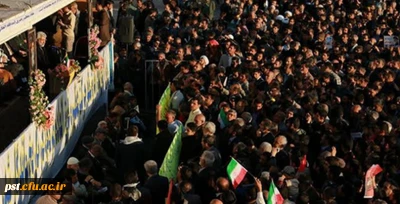 حضور دانشجویان دانشگاه فرهنگیان شهید مطهری(ره) شیراز در مراسم روز 9 دی