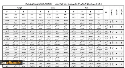 اطلاعیه : انتخاب واحد ترم تابستان