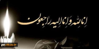 عرض تسلیت خدمت جناب آقای دکتر اناری نژاد و خانواده گرامی ایشان