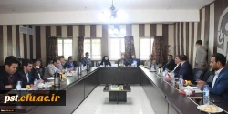 جلسه روسا ، مدیران کل و نمایندگا ن دستگاههای اجرایی استان فارس در دانشگاه فرهنگیان فارس واحد آموزش عالی شهید مطهری برای بررسی و رفع مسائل و مشکلات این مرکز