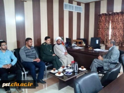 نشست صمیمی سرپرپرست محترم دانشگاه با فرمانده سپاه و نماینده ولی فقیه در سپاه زرقان پیرامون مسایل دانشگاه و تعامل دوسویه