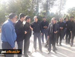 حضور آقای دکتر افلاکی فرد ریاست محترم دانشگاه فرهنگیان فارس در مراسم  پرفیض زیارت عاشورا و بازدید از مرکز شهید مطهری