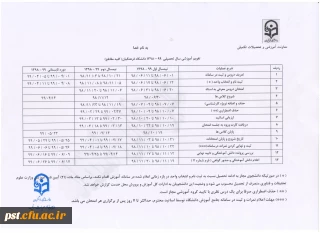 تقویم آموزشی مصوب سال تحصیلی 99-98