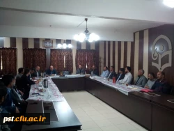 جلسه شورای اداری دانشگاه با حضور آقای دکتر افلاکی فرد ریاست محترم دانشگاه فرهنگیان فارس