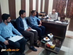 جلسه با مسئول بسیج دانشجویی زرقان با محوریت هفته دفاع مقدس