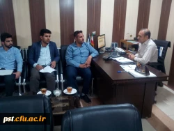 جلسه با مسئول بسیج دانشجویی زرقان با محوریت هفته دفاع مقدس