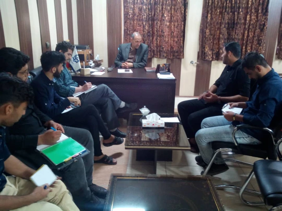 جلسه ی اعضای شورای صنفی با سرپرست محترم دانشگاه 