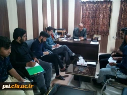 جلسه ی اعضای شورای صنفی با سرپرست محترم دانشگاه 