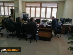 جلسه ریاست محترم دانشگاه جناب آقای دکتر علیدادی با مدیر عامل پالایشگاه گاز 