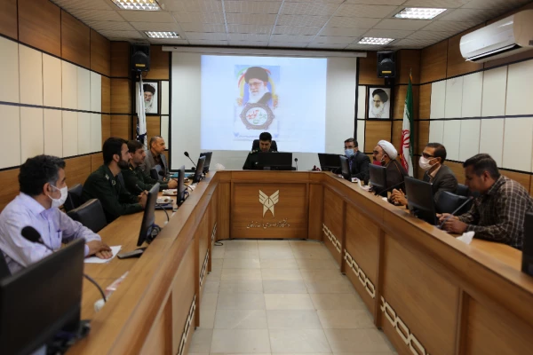 حضور ریاست محترم دانشگاه جناب آقای دکتر علیدادی  در مراسم تکریم و معارفه مسئولان قدیم و جدید بسیج دانشجویی شهرستان زرقان با جمعی از  مسئولان دانشگاه ها و فرمانده بسیج سپاه زرقان