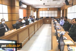 حضور ریاست محترم دانشگاه جناب آقای دکتر علیدادی  در مراسم تکریم و معارفه مسئولان قدیم و جدید بسیج دانشجویی شهرستان زرقان با جمعی از  مسئولان دانشگاه ها و فرمانده بسیج سپاه زرقان