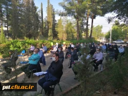 جلسه اساتید مرکز آموزش عالی شهید مطهری عصر یکشنبه به مناسبت آغاز سال تحصیلی جدید ، با رعایت پروتکل های بهداشتی و در فضای باز برگزار گردید