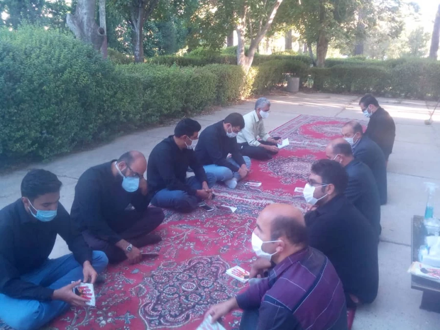 برگزاری مراسم ماه محرم و زیارت عاشورا با حضور همکاران اداری 