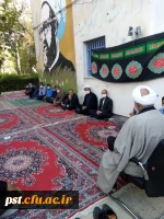 برگزاری مراسم زیارت عاشورا و گرامیداشت هفته دفاع مقدس همکاران اداری با حضور حجت الاسلام والمسلمین حاج آقا جعفری مسئول محترم نهاد نمایندگی مقام معظم رهبری در دانشگاه فرهنگیان فارس مورخ 1399/0702