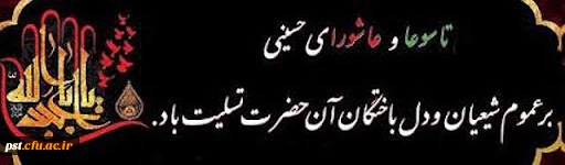 السلام علیک یا ابا عبدالله الحسین علیه السلام
تاسوعا و عاشورای حسینی برعموم شیعیان جهان تسلیت باد. 2