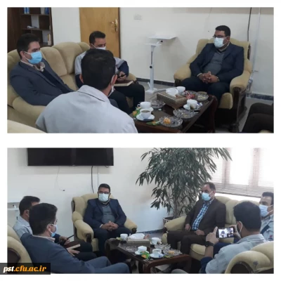  جلسه هم اندیشی مسئولین دانشگاه با مدیرعامل شرکت پالایش و پخش نفت شیراز  