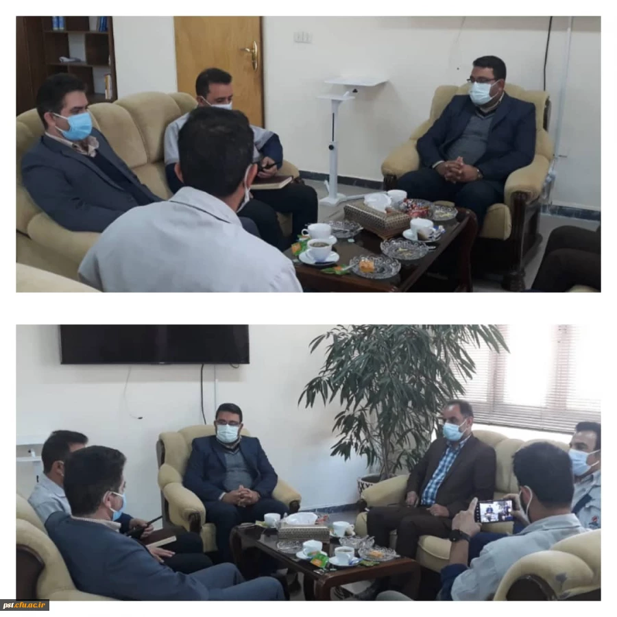  جلسه هم اندیشی مسئولین دانشگاه با مدیرعامل شرکت پالایش و پخش نفت شیراز   2