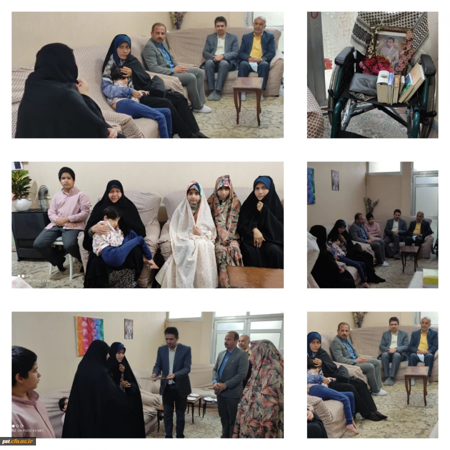 دیدار مسئولین دانشگاه فرهنگیان فارس با خانواده شهید احمد خانچی  2