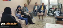 دیدار مسئولین دانشگاه فرهنگیان فارس با خانواده شهید احمد خانچی  3