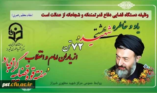 هفته قوه قضاییه و سالروز شهادت آیت الله شهید بهشتی و یاران با وفایش گرامی باد.