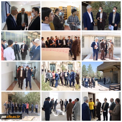 بازدید مسئولین حوزه برنامه ریزی خدمات و رفاه دانشجویی (سازمان مرکزی) از مرکز شهید مطهری شیراز

