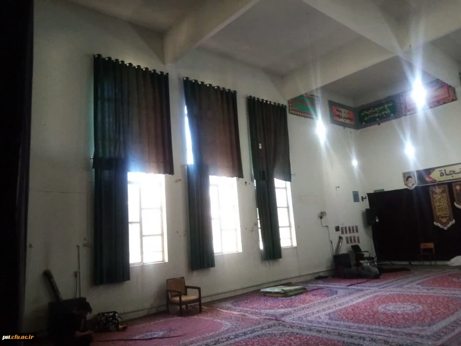 26تهیه و تعویض پرده های مسجد حضرت علی اصغر(ع) دانشگاه 4