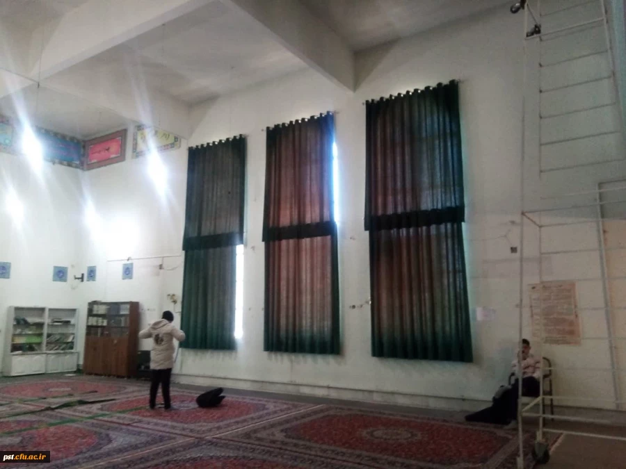 26تهیه و تعویض پرده های مسجد حضرت علی اصغر(ع) دانشگاه 5