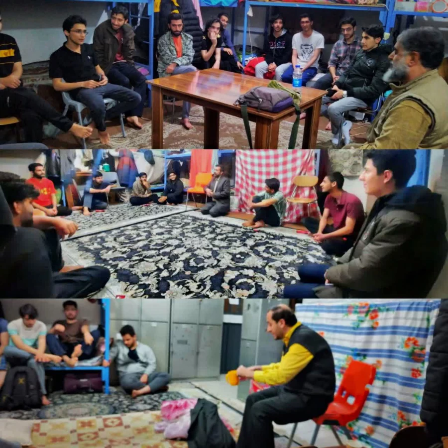 گفت و گوی صمیمانه با دانشجویان در قالب طرح طبیب دوار جهت تبیین بحث انتخابات