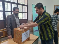 انتخابات صنفی دانشجویی دانشگاه فرهنگیان مرکز شهید مطهری شیراز