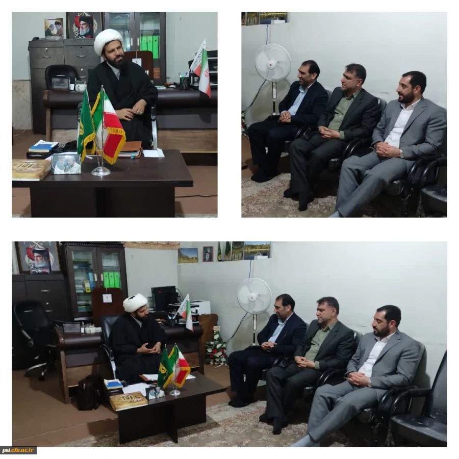 جلسه مسئولین واحد دانشگاهی شهید مطهری در دفتر امام جمعه محترم شهرستان زرقان برگزار گردید. 2