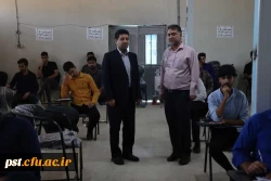 بازدید سرپرست دانشگاه فرهنگیان فارس از محل برگزاری امتحانات پایان ترم واحد شهید مطهری  2