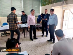 بازدید دکتر میر یونسی از واحد شهید مطهری شیراز در راستای آماده سازی برگزاری آزمون اصلح 3