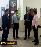 بازدید دکتر میر یونسی از واحد شهید مطهری شیراز در راستای آماده سازی برگزاری آزمون اصلح 6