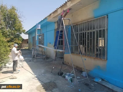 آماده سازی سراهای دانشجویی و آشپزخانه واحد شهید مطهری شیراز در آستانه سال تحصیلی جدید.
