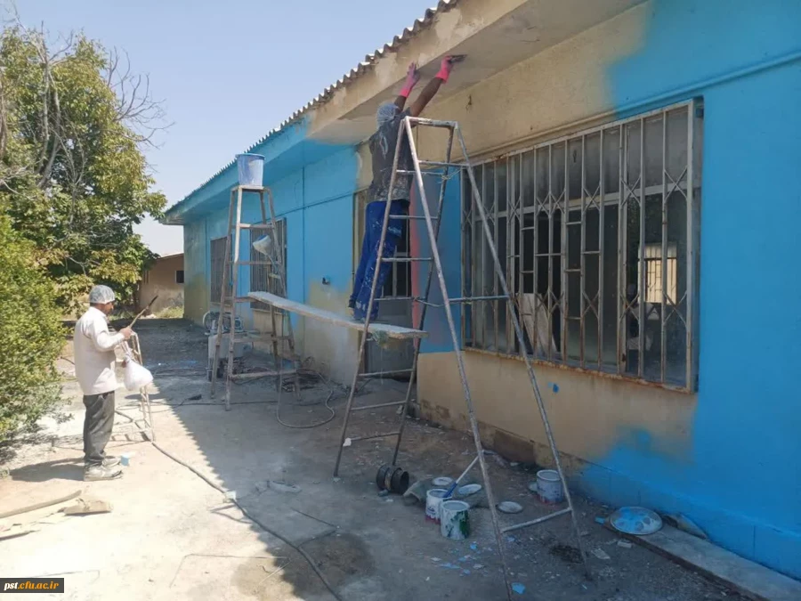 آماده سازی سراهای دانشجویی و آشپزخانه واحد شهید مطهری شیراز در آستانه سال تحصیلی جدید.
 2