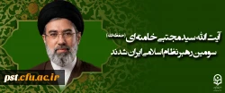 آیت الله سید مجتبی حسینی خامنه ای (حفظه الله) سومین رهبر نظام اسلامی ایران شدند 2